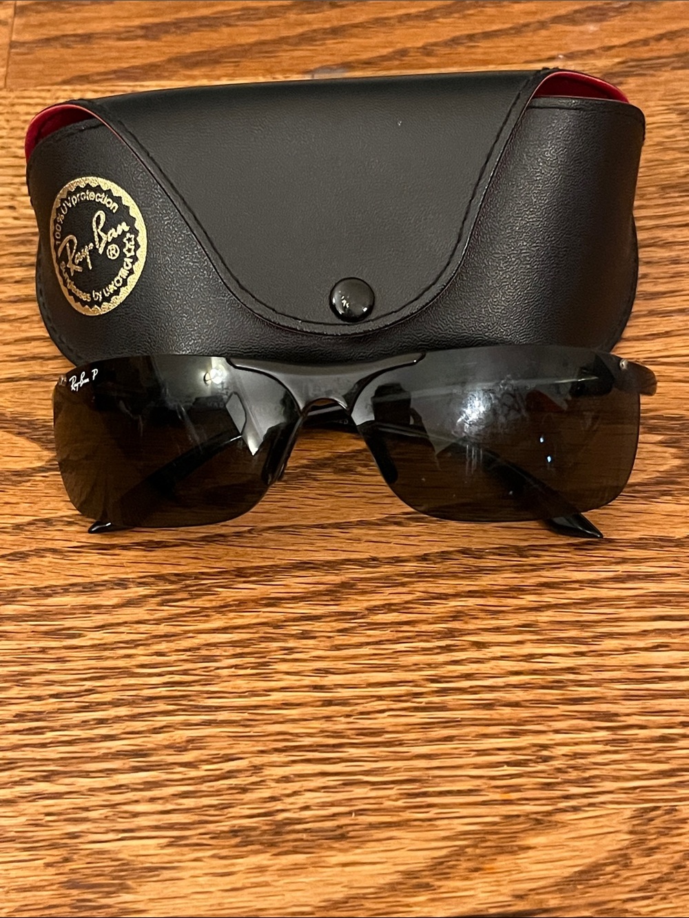 Ray-Ban RB4085 polarized active wrap sunglasses